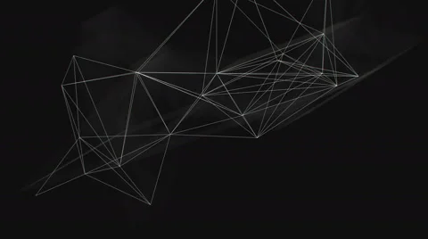 Chaotic lines on a dark background Stock Footage 48892329