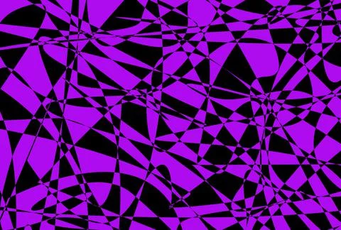 Chaotic lines pattern of electric purple and black abstract background Stock Illustration