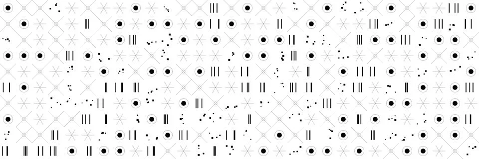 Chaotic Modular Sci Fi Pattern Background Vector Illustrazione stock