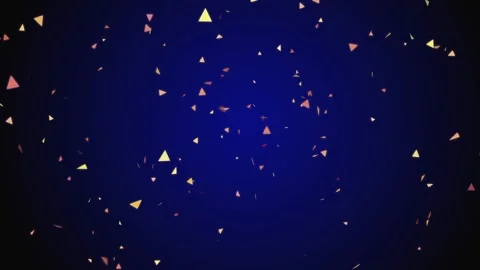 Chaotic motion of particles on a blue background Stock Footage 96208071