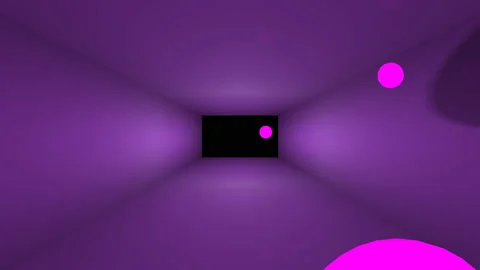 Chaotic movement of balls in the corridor Stock Footage 103813107