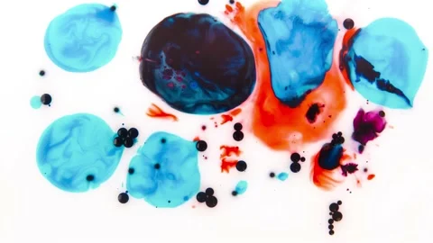 Chaotic Movement of bubbles in a white background. Stock Footage 151382878
