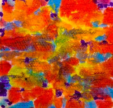 Chaotic movement of colors Stock Illustration