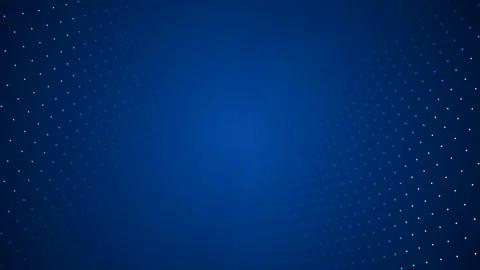 Chaotic movement of dots on a blue background Stock Footage 100755632