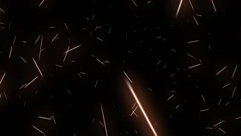 Chaotic movement of luminous particles on a black background. Stock Footage 194508445