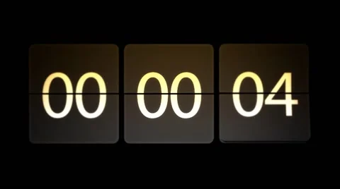 Chaotic moving clock. Clocks are set at 00:00 starting a new countdown. 스톡 동영상 63040432