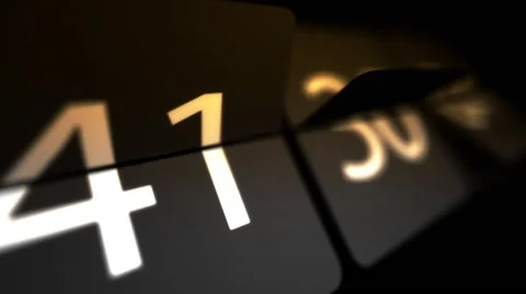 Chaotic moving clock. Clocks are set at 00:00 starting a new countdown. Zero Stock-Footage 65401490