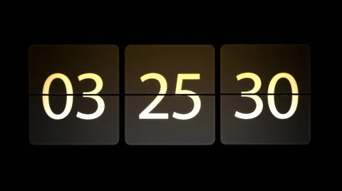 Chaotic moving clock. Clocks are set at 04:00:00 begins the countdown Видео 65402635