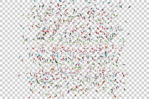 A chaotic, multicolored explosion of small, rectangular, pixelated fragment Stock Photos