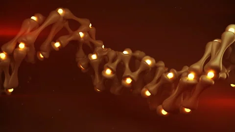 Chaotic orange wireframe with glowing nodes 3D render seamless loop animation Stock Footage 165577988