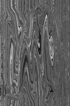 Chaotic pattern of gray and black stripes Stock Illustration