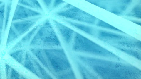 Chaotic pattern of moving blue lines. 3d rendering seamless loop animation HD Stockbeeldmateriaal 201840028