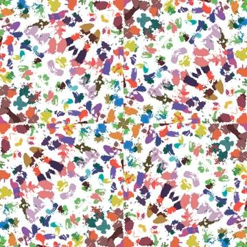 Chaotic pattern paint strokes Stock Illustration