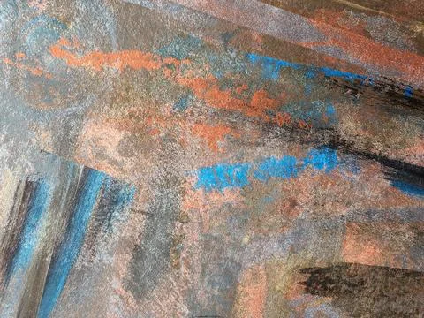 Chaotic pattern painted with paints. Abstract colorful painting Stock Photos