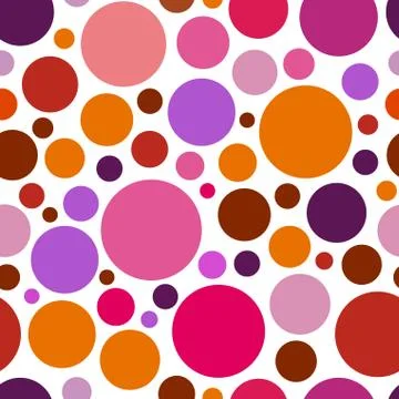 Chaotic pattern round. colorful graphic dots or drops. Stock Illustration