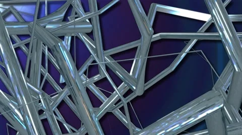 Chaotic random 3D lines Abstract Background Video stock 58802396