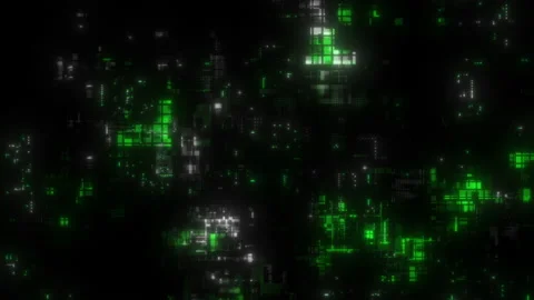 Chaotic Random Abstract Greeble Technology Background Loop Stockbeeldmateriaal 148670514