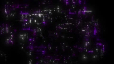 Chaotic Random Abstract Greeble Technology Background Loop Stock Footage 148674416