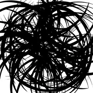 Chaotic random curved lines. Abstract artistic pattern, background 스톡 일러스트