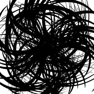 Chaotic random curved lines. Abstract artistic pattern, background Illustrazione stock