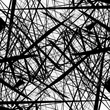 Chaotic random edgy pattern. Geometric abstract  illustration. 스톡 일러스트
