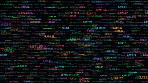 Chaotic Random Financial Data Quality Background 스톡 일러스트