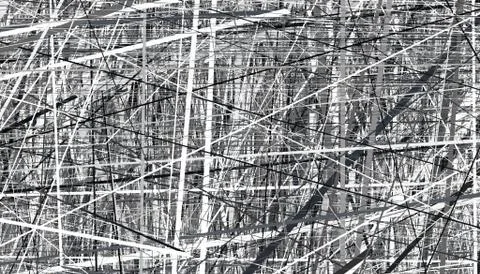 Chaotic Random Lines Stock Illustration