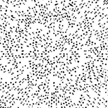Chaotic random scattered shapes. Abstract geometric pattern Stock Illustration