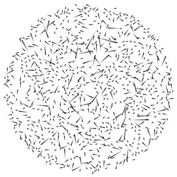 Chaotic random scattered shapes. Abstract geometric pattern Stock Illustration