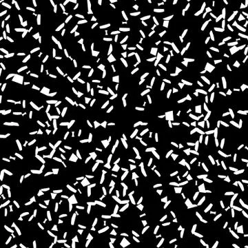 Chaotic random scattered shapes. Abstract geometric pattern Stock Illustration