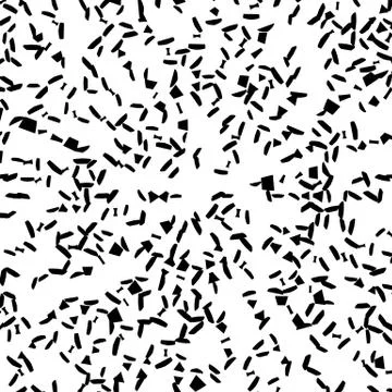 Chaotic random scattered shapes. Abstract geometric pattern Illustrazione stock