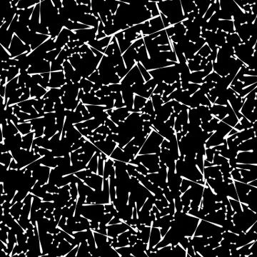 Chaotic random scattered shapes. Abstract geometric pattern Illustrazione stock