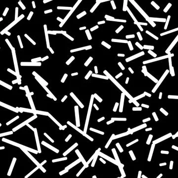 Chaotic random scattered shapes. Abstract geometric pattern Stock Illustration
