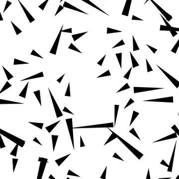 Chaotic random scattered shapes. Abstract geometric pattern Stock Illustration