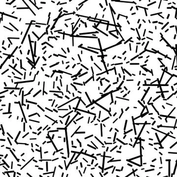 Chaotic random scattered shapes. Abstract geometric pattern Illustrazione stock