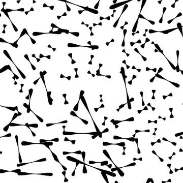 Chaotic random scattered shapes. Abstract geometric pattern Stock Illustration