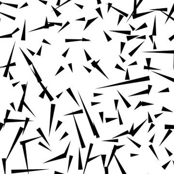 Chaotic random scattered shapes. Abstract geometric pattern Stock Illustration