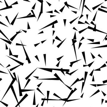 Chaotic random scattered shapes. Abstract geometric pattern Stock Illustration