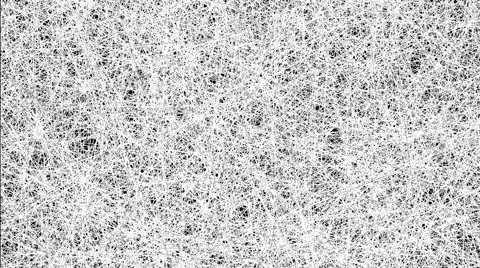 Chaotic Random White Lines Abstract Motion Black Background Stock Footage 63555898