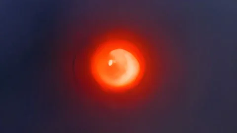 Chaotic Red Orange Fire Filling Engine Chamber Video stock 339301305