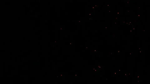 Chaotic Red Particles On Black Background Stock Footage 144870290