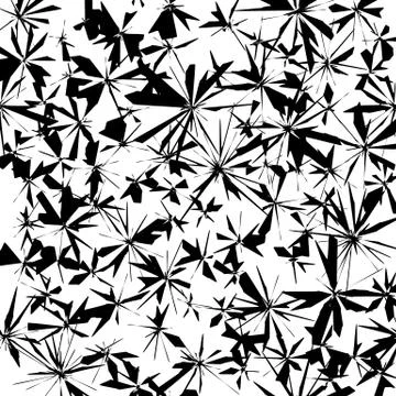 Chaotic, rough texture. Random pattern with scattered edgy shapes. Scratchy s Illustrazione stock