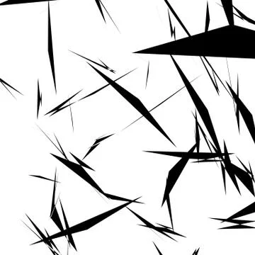 Chaotic, rough texture. Random pattern with scattered edgy shapes. Scratchy s Illustrazione stock