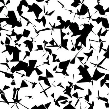 Chaotic, rough texture. Random pattern with scattered edgy shapes. Scratchy s Stock Illustration
