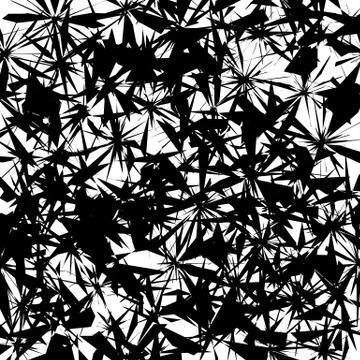 Chaotic, rough texture. Random pattern with scattered edgy shapes. Scratchy s Illustrazione stock