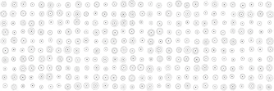 Chaotic Sci-Fi Signal Node Pattern Vector Illustrazione stock