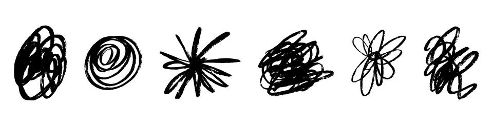 Chaotic scribble lines with tangled wire and scrawled patterns. Hand-drawn messy Stock Illustration