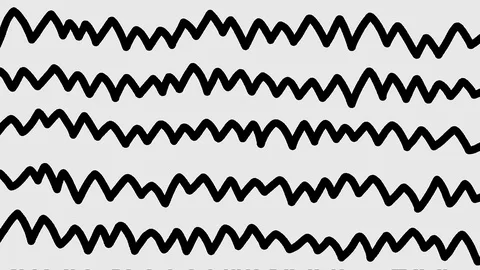 Chaotic scribble scrabble pattern loop. messy lines graphic animation. Stock Footage 118782253