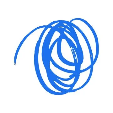 Chaotic Scribble Tangle Mess Hand Drawn Abstract Grunge Vector Illustration イラスト素材