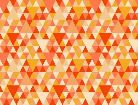 Chaotic seamless pattern of multicolored reticulate triangles. Stock Illustration